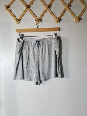 J&B WOMEN'S GRAY PAJAMA SHORTS SIZE XL